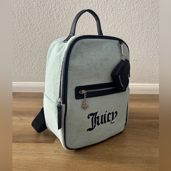 Juicy Couture Mint Backpack w/ Heart Coin Pouch, Exclusive- NWT